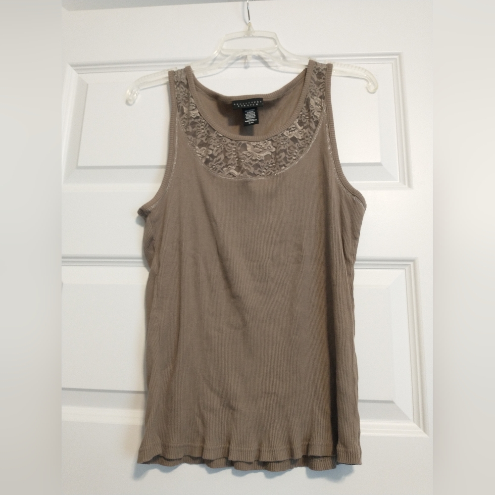 🟢 3/$11 Apostrophe Stretch Tank Top XL